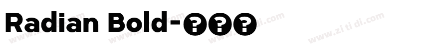 Radian Bold字体转换
